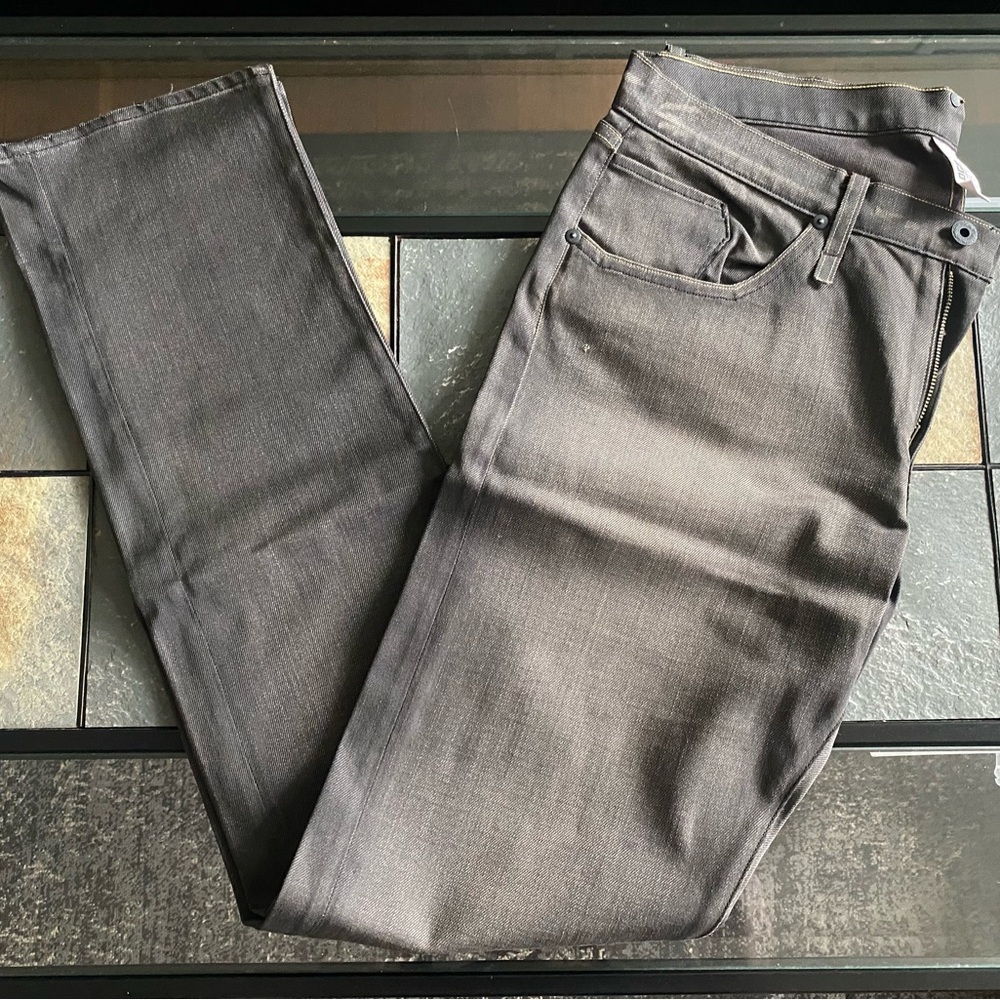 Rogan Selvedge Denim Straight Leg USA 32 Gray/Brown Jeans